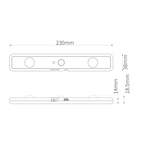 Schubladenlicht & Schranklicht 23cm – CCT, Akku & Bewegungsmelder - Milagro