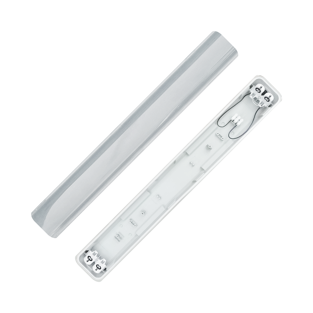 Wannenleuchte für 2x60 cm LED-Röhren - Milagro