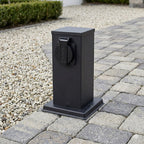 Außen-Steckdosen Säule 20 cm 2 Steckdosen 16A - Milagro