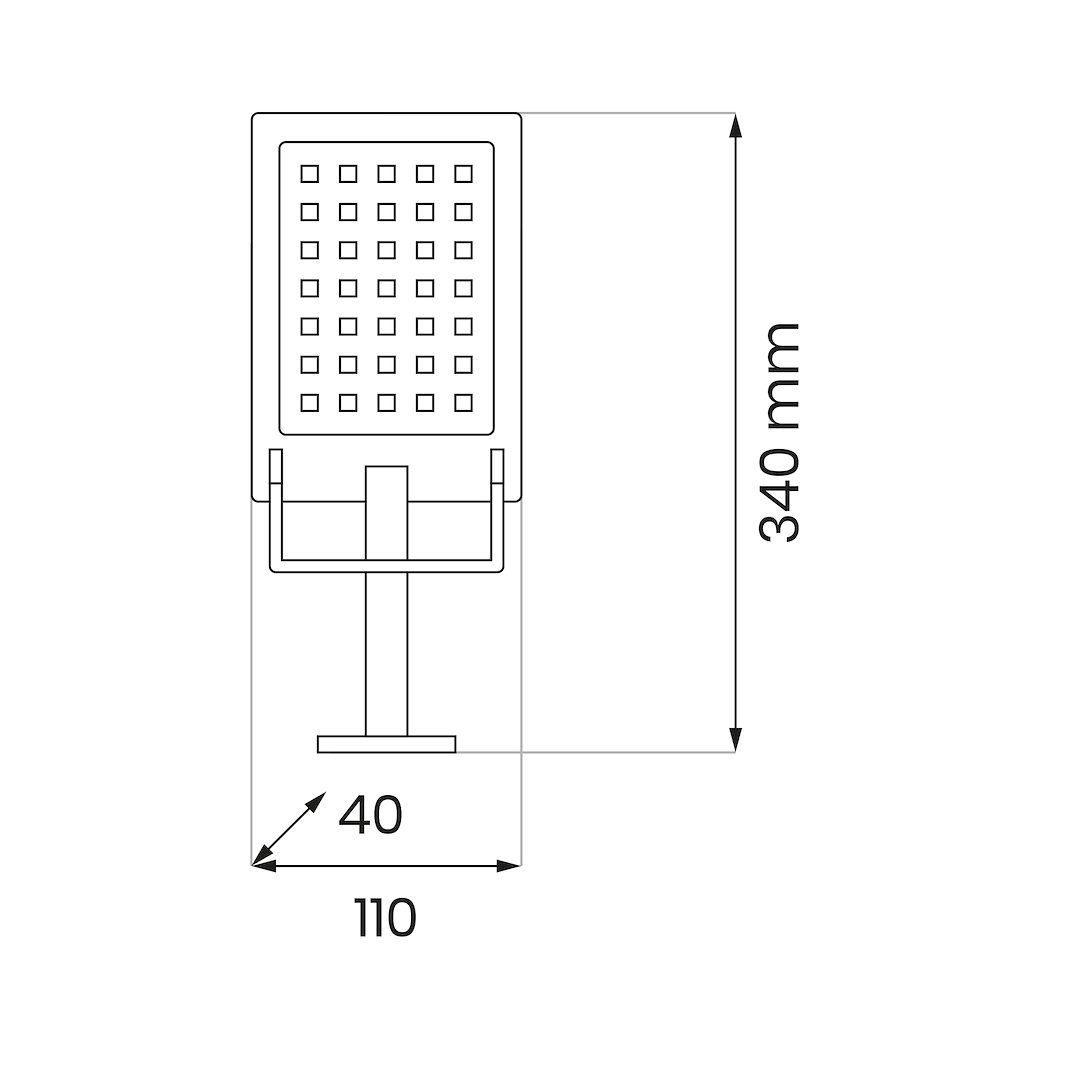 Solarleuchte ADIK (500lm) Kaltweiß, IP44 - Milagro