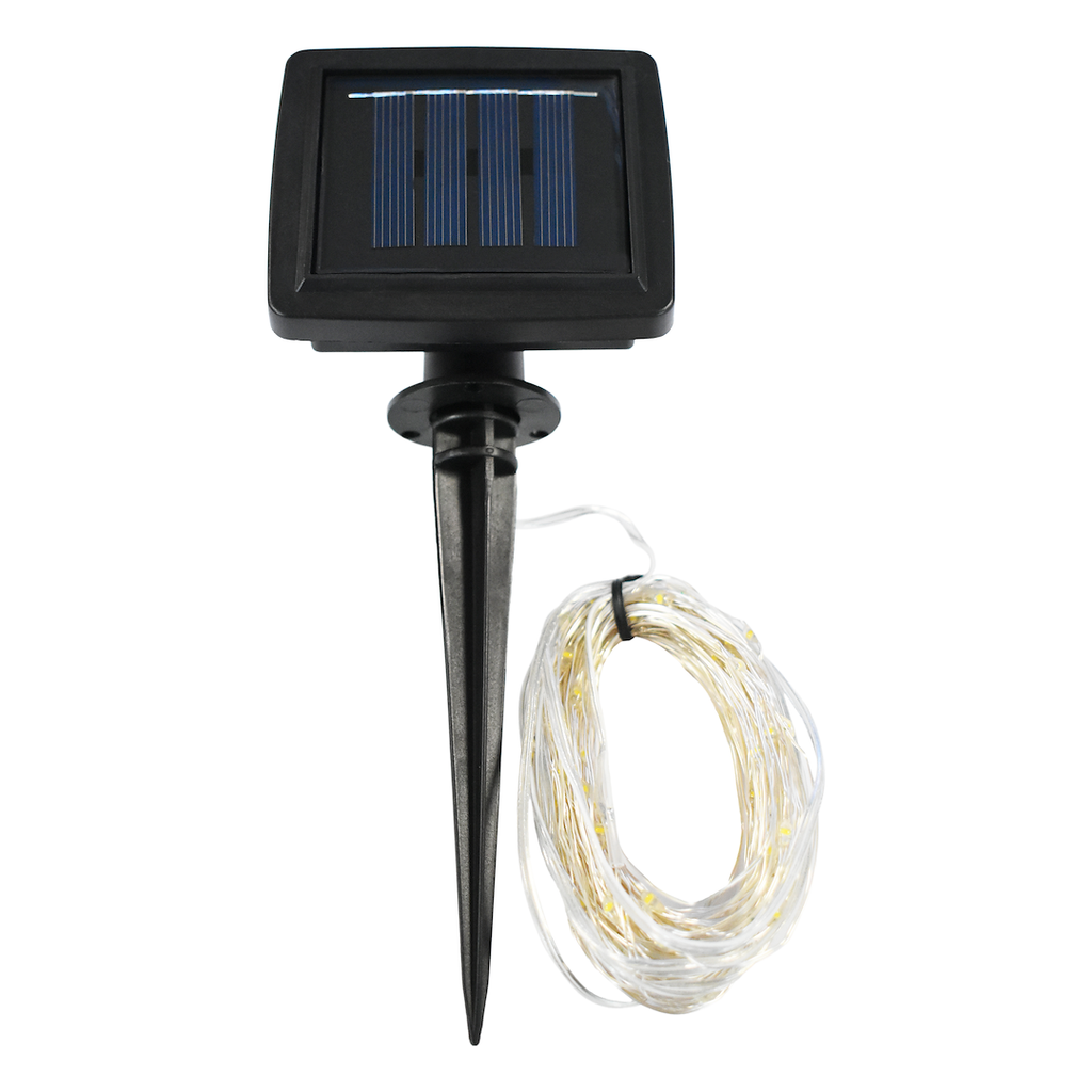 Außen-Lichterkette Micro LED, 15m (150x LED) Solar, IP44 - Milagro