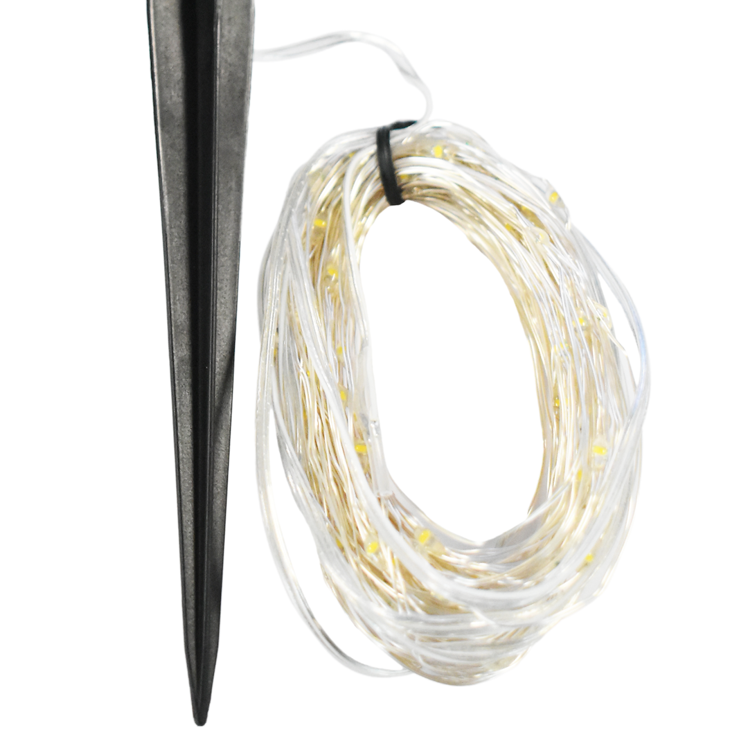 Außen-Lichterkette Micro LED, 15m (150x LED) Solar, IP44 - Milagro