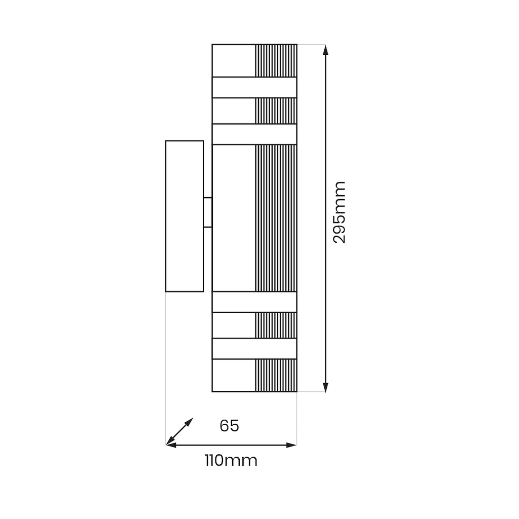 Außen-Wandleuchte Vini (2x GU10) IP54 - Milagro