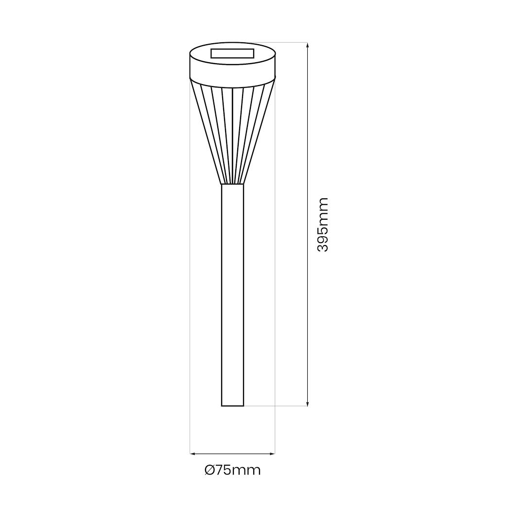 Solarleuchte Flame / Flamme IP44 - Milagro
