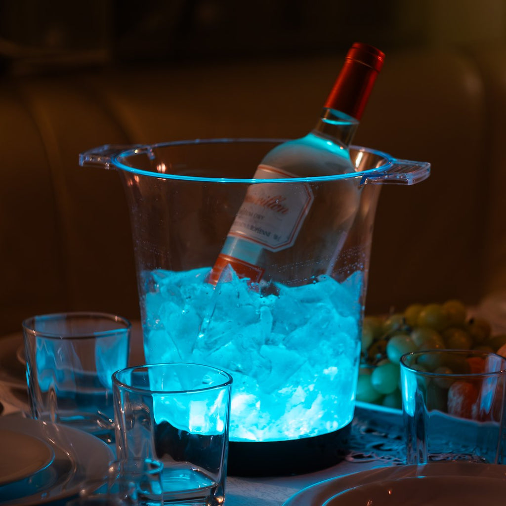 Flaschenkühler RGB Farbwechsel LED - 23 cm IP44 - Milagro