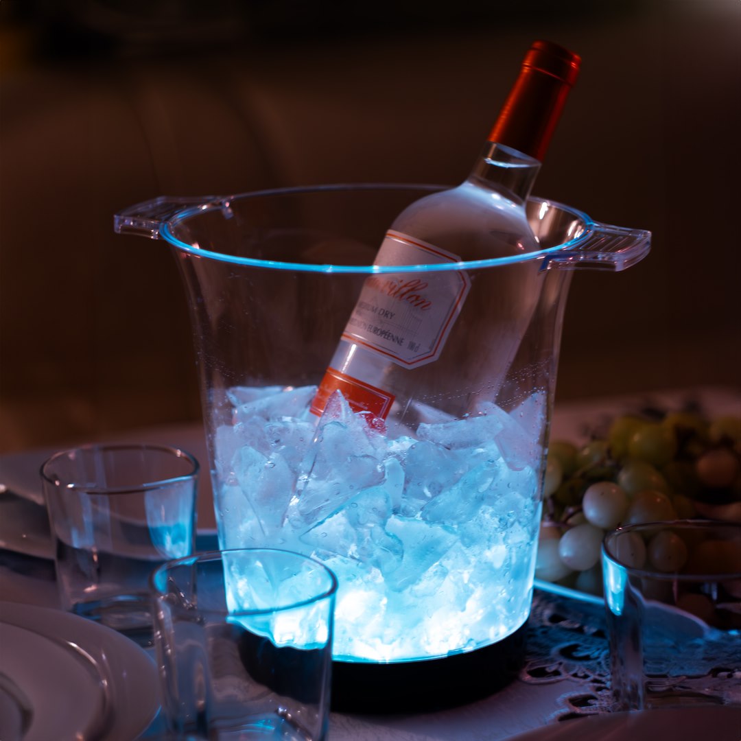 Flaschenkühler RGB Farbwechsel LED - 23 cm IP44 - Milagro