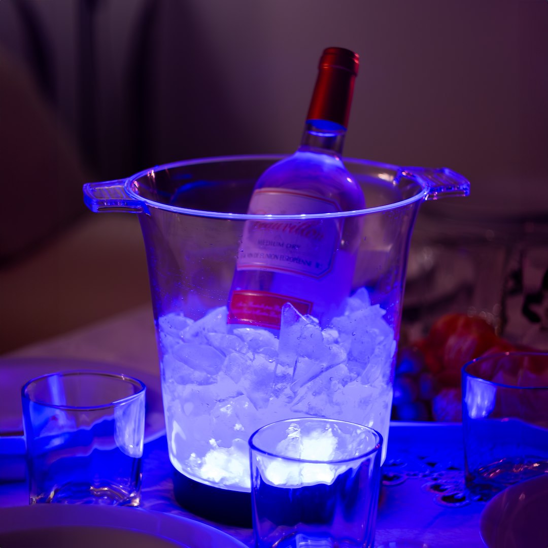 Flaschenkühler RGB Farbwechsel LED - 23 cm IP44 - Milagro