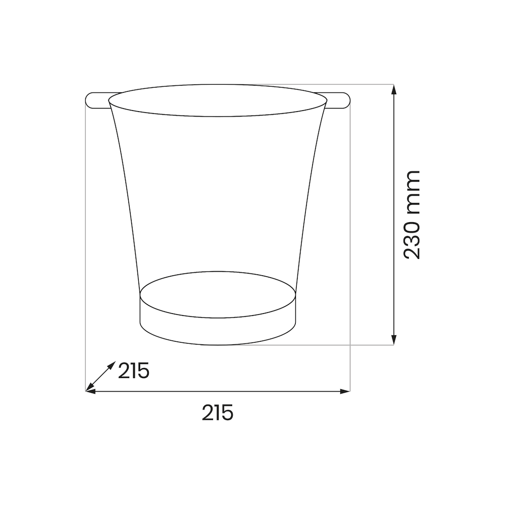 Flaschenkühler RGB Farbwechsel LED - 23 cm IP44 - Milagro