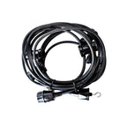 Außen-Girlande PRO 17m für 15x E27 Lampen (mit Haken) Schwarz, IP44 - Milagro