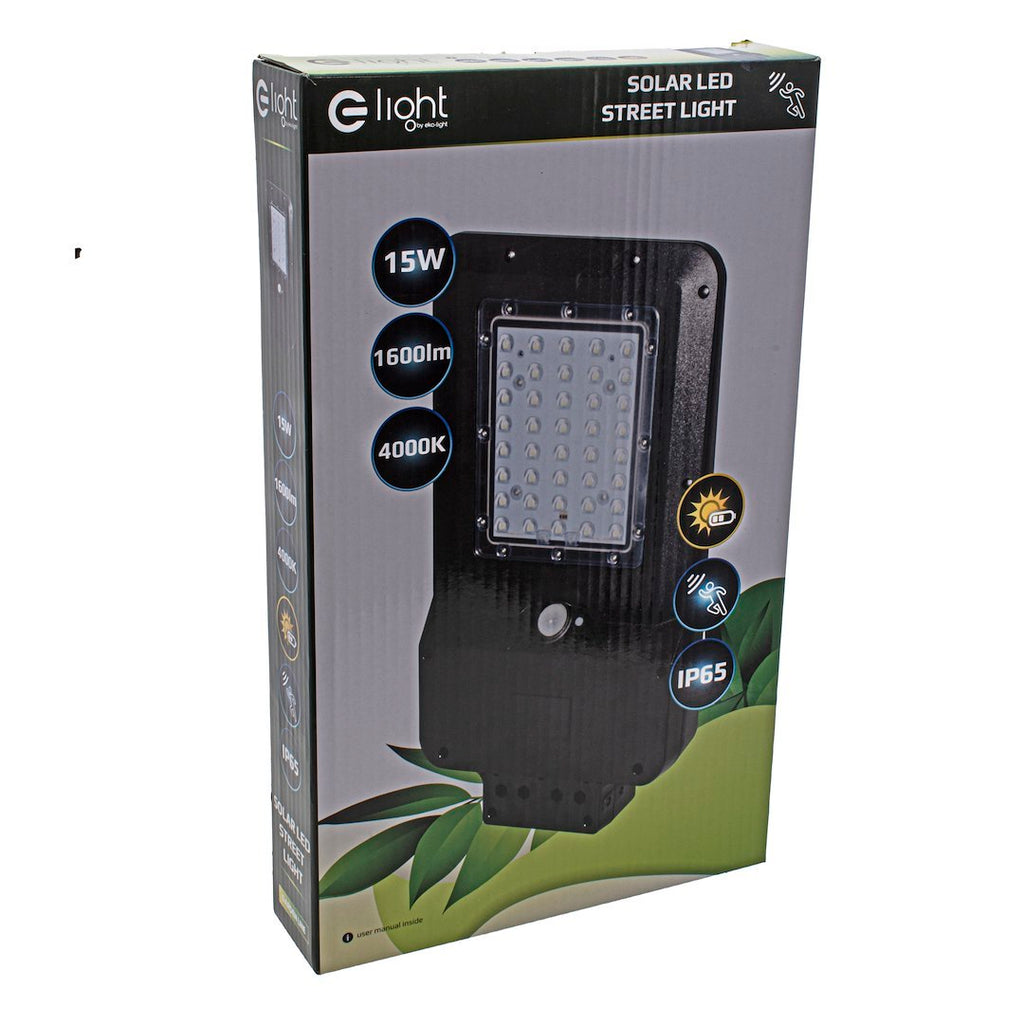 Solarleuchte Wandleuchte STREET (15W) Neutralweiß 1650lm - Milagro