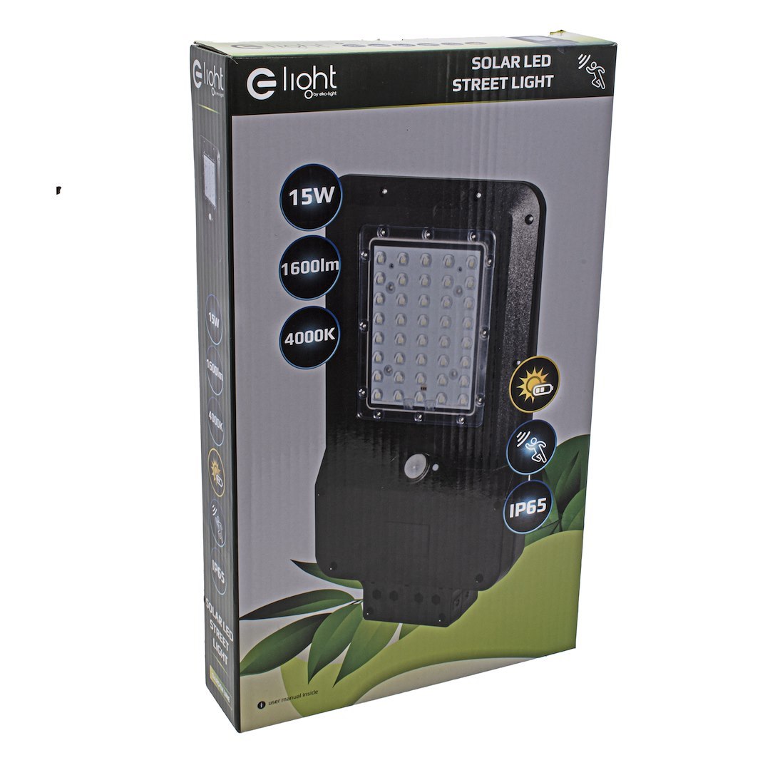 Solarleuchte Wandleuchte STREET (15W) Neutralweiß 1650lm - Milagro