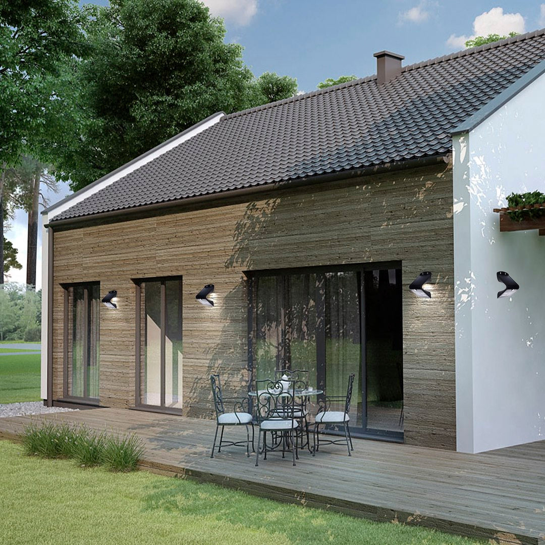 Solar-Wandleuchte BUTTERFLY (1,5W) Schwarz - Milagro