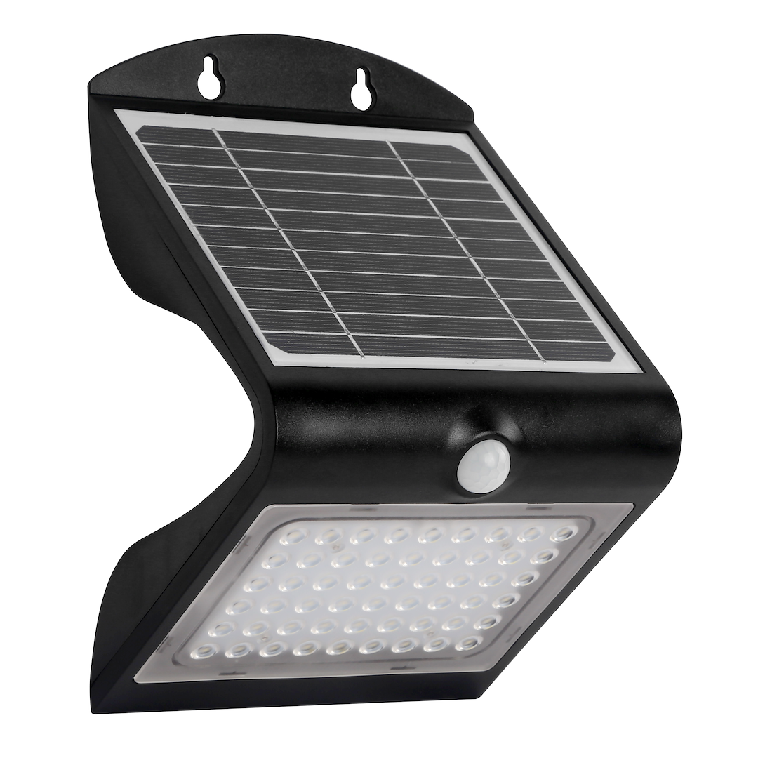 Solar-Wandleuchte BUTTERFLY (3,2W) Schwarz - Milagro