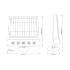 Solarleuchte Wandleuchte & Strahler TALENT (8W) Neutralweiß IP65 - Milagro
