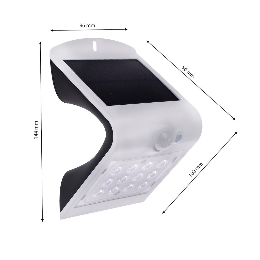 Solar-Wandleuchte BUTTERFLY (1,5W) Weiß - Milagro
