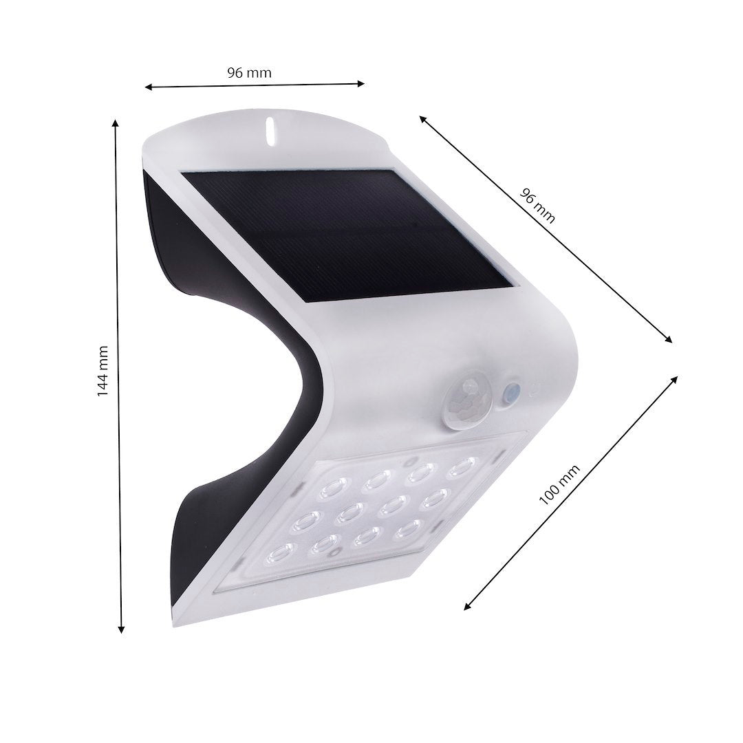 Solar-Wandleuchte BUTTERFLY (1,5W) Weiß - Milagro