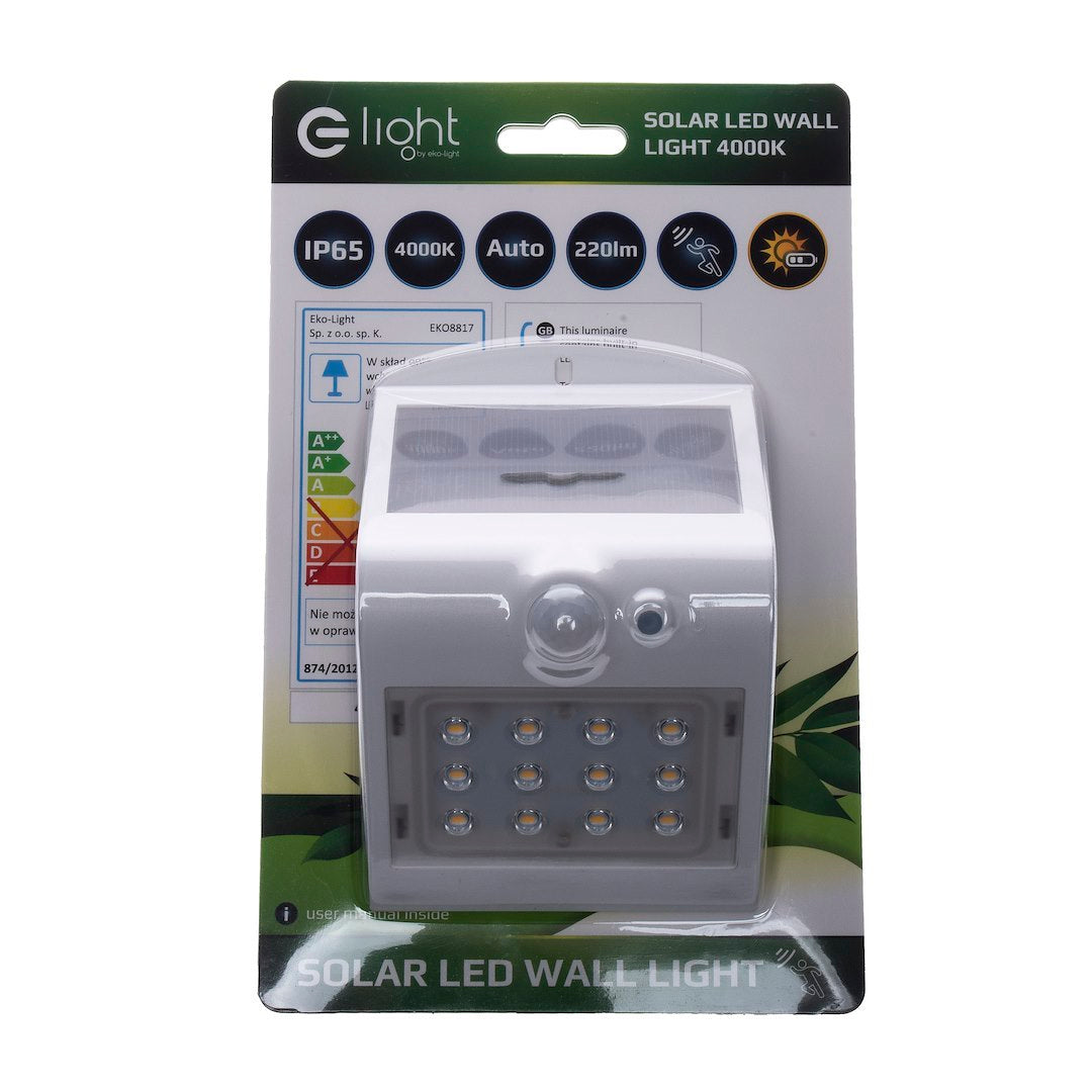 Solar-Wandleuchte BUTTERFLY (1,5W) Weiß - Milagro