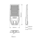 Solarleuchte VIA 1200lm Kaltweiß mit Fernbedienung - Milagro
