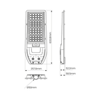 Solarleuchte VIA 1800lm Kaltweiß mit Fernbedienung - Milagro