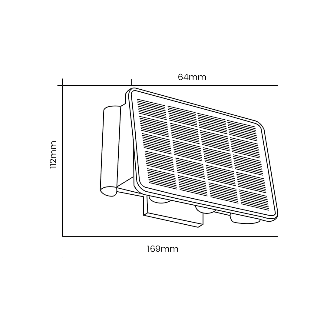 Solar-Wandleuchte ALF 50lm Warmweiß - Milagro