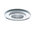 Deckeneinbau-Rahmen Rund GLAS (1x GU10) Silber - Milagro