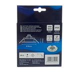 Deckeneinbau-Rahmen Rund GLAS (1x GU10) Silber - Milagro