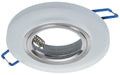 Deckeneinbau-Rahmen Rund GLAS (1x GU10) Weiß - Milagro