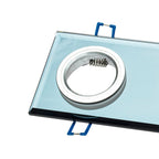 Deckeneinbau-Rahmen Eckig (2x GU10) Silber - Milagro
