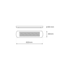 Wannenleuchte IP20 für LED Röhre - ELITE (2x 18W) - Milagro