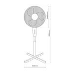 Standventilator 16Zoll Weiß - Milagro