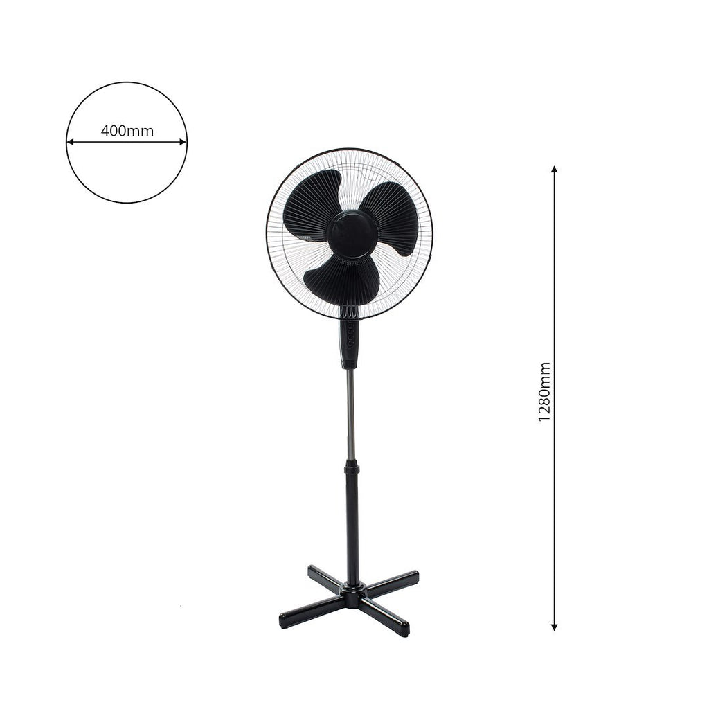 Standventilator 16Zoll Schwarz - Milagro