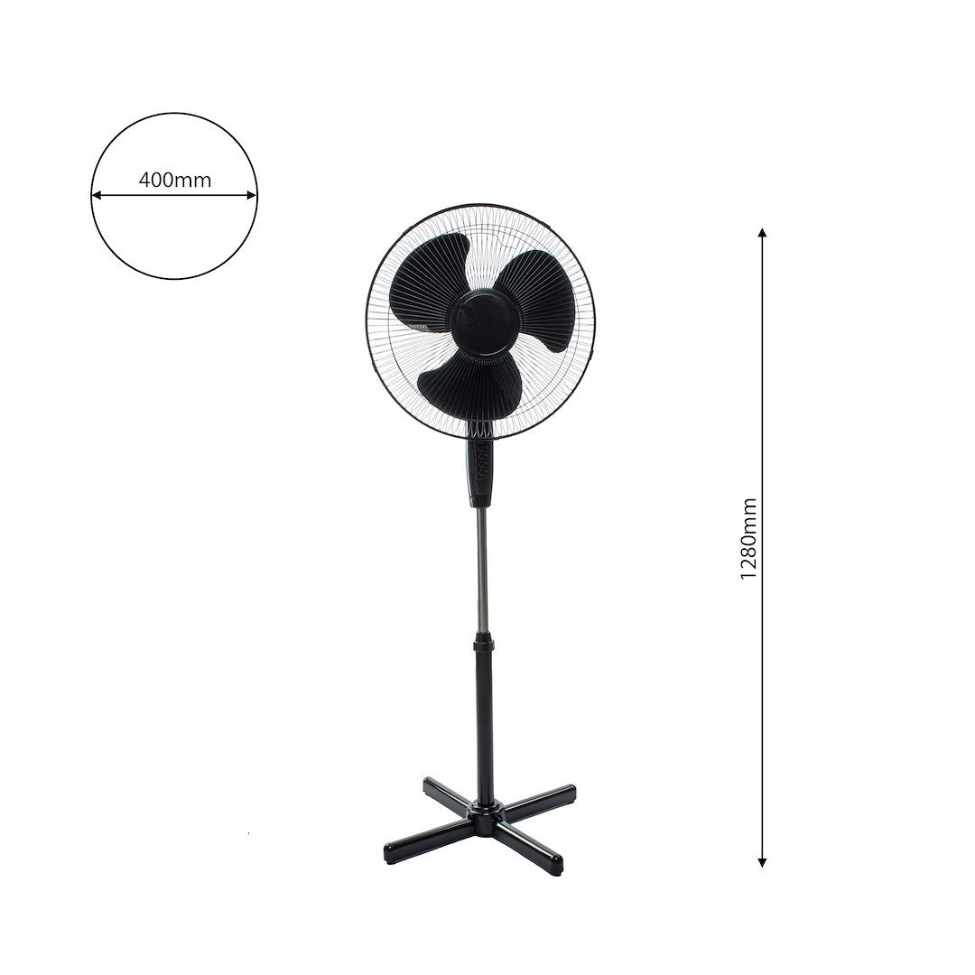Standventilator 16Zoll Schwarz - Milagro