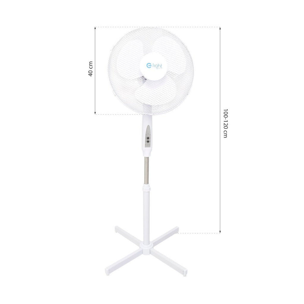 Standventilator 16Zoll Z mit Fernbedienung – Weiß - Milagro
