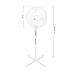 Standventilator 16Zoll Z mit Fernbedienung – Weiß - Milagro