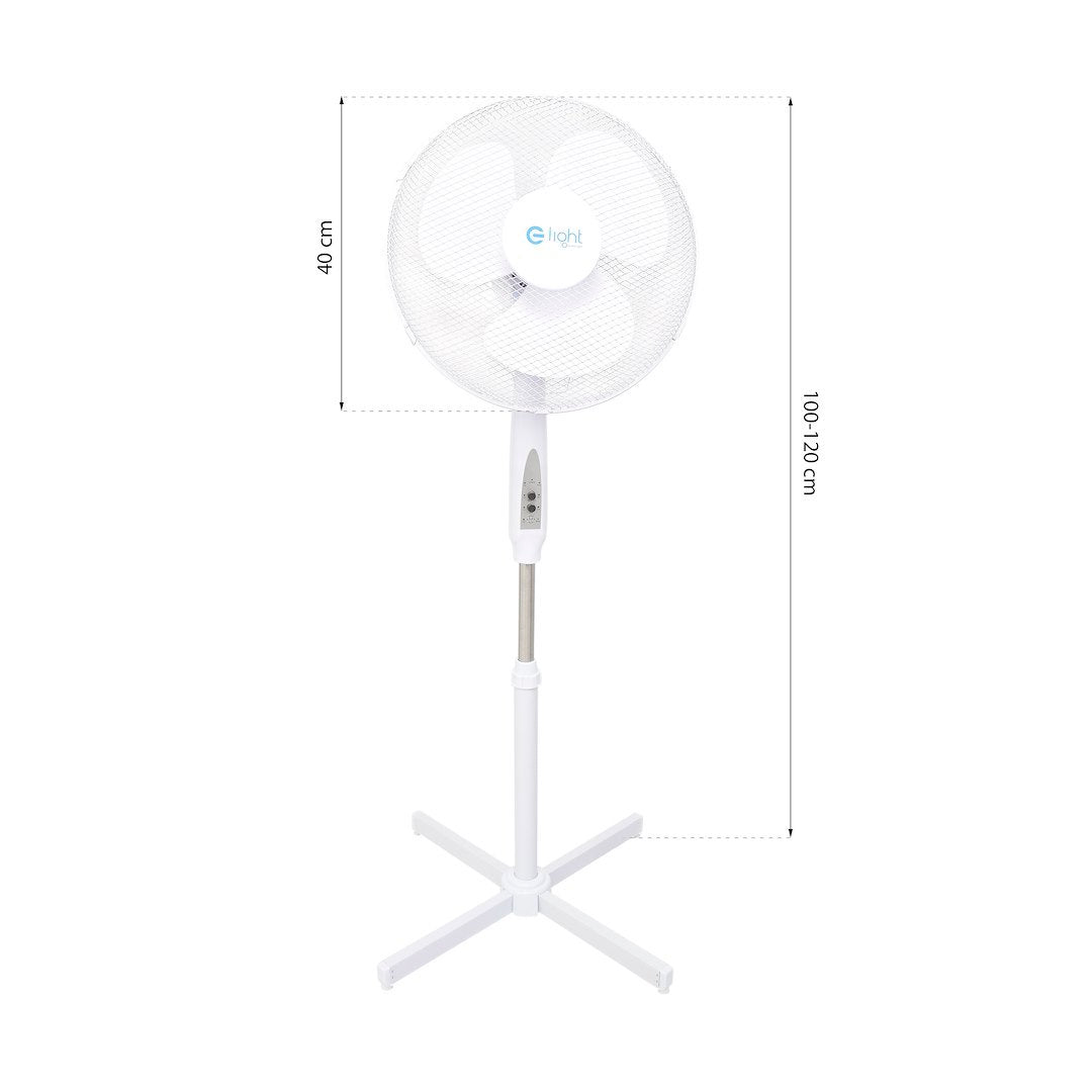 Standventilator 16Zoll Z mit Fernbedienung – Weiß - Milagro