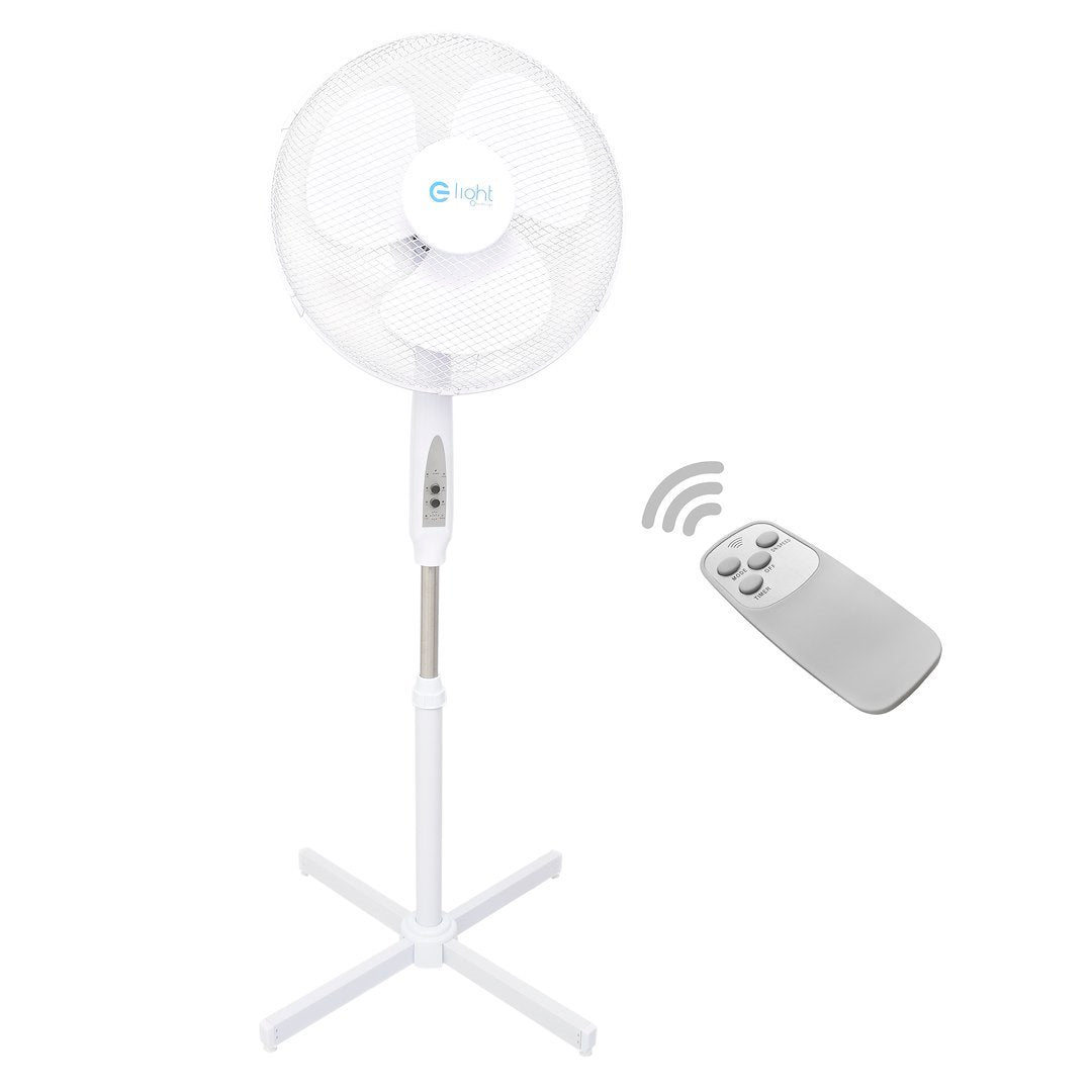 Standventilator 16Zoll Z mit Fernbedienung – Weiß - Milagro