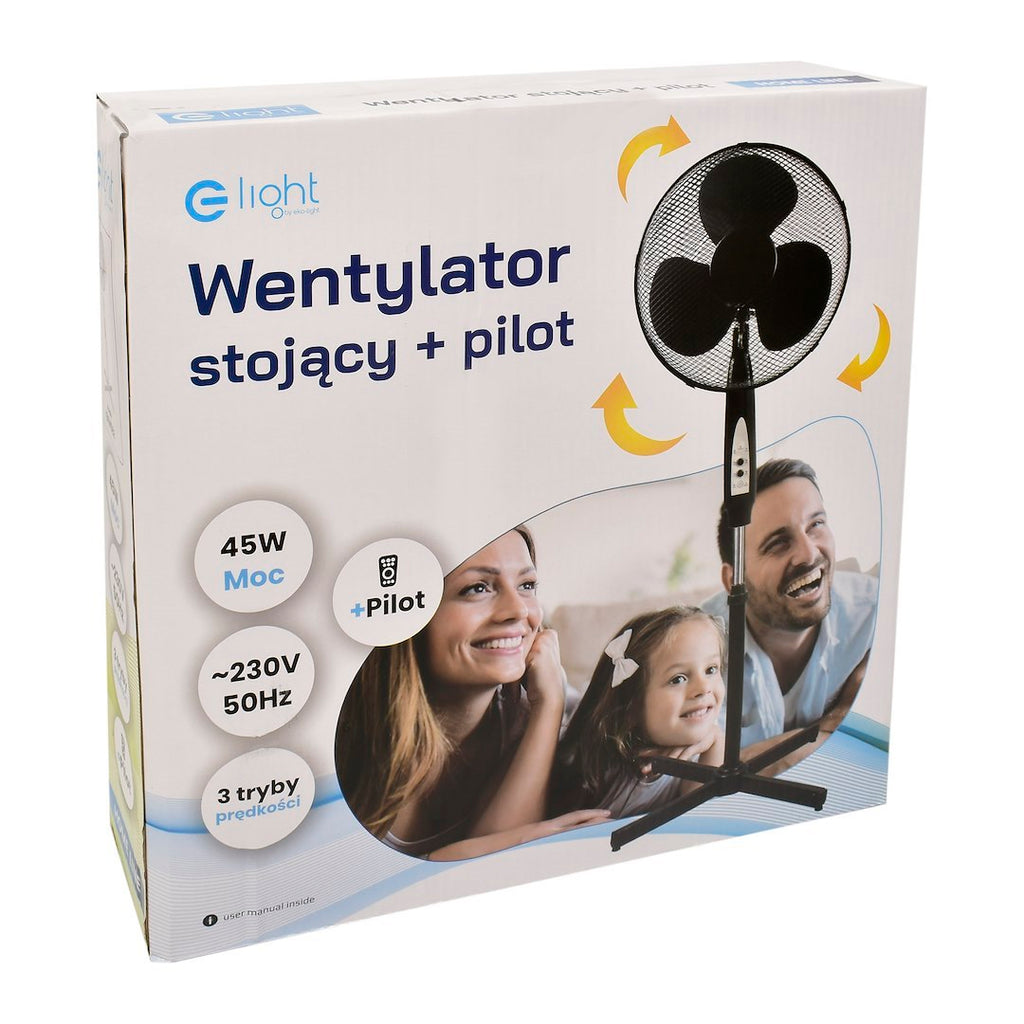 Standventilator 16Zoll Z mit Fernbedienung – Weiß - Milagro