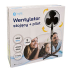 Standventilator 16Zoll Z mit Fernbedienung – Weiß - Milagro