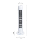 Standventilator 29Zoll TOWER Weiß - Milagro