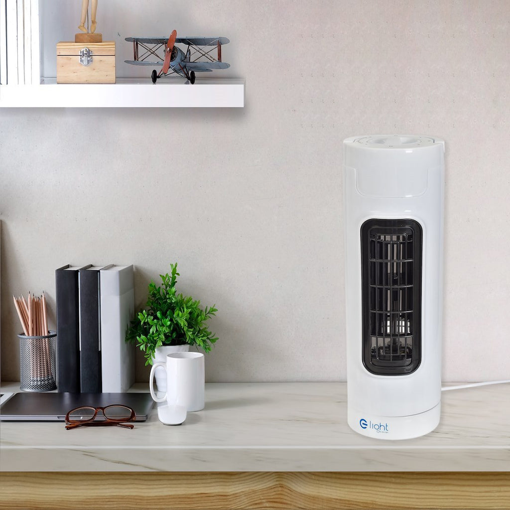 Tischventilator 14zoll Tower Weiß - Milagro