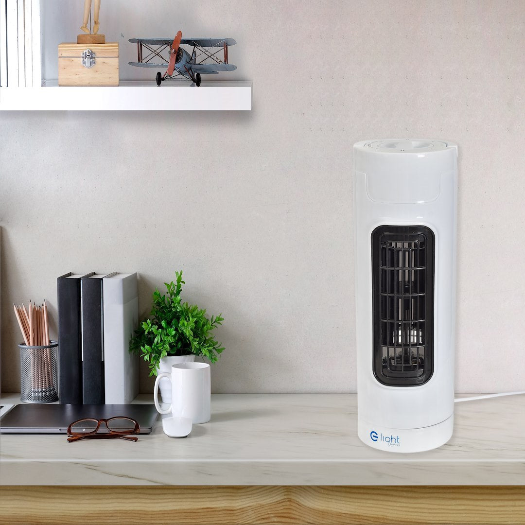 Tischventilator 14zoll Tower Weiß - Milagro