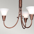 Pendelleuchte Emily (kupferfarben) 3x - Elstead Lighting