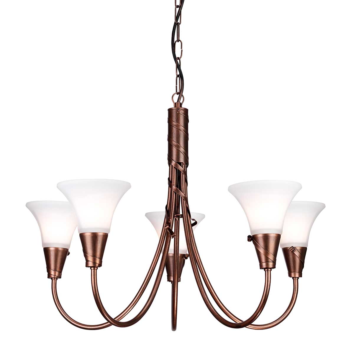Pendelleuchte Emily (kupferfarben) 5x - Elstead Lighting