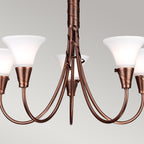 Pendelleuchte Emily (kupferfarben) 5x - Elstead Lighting