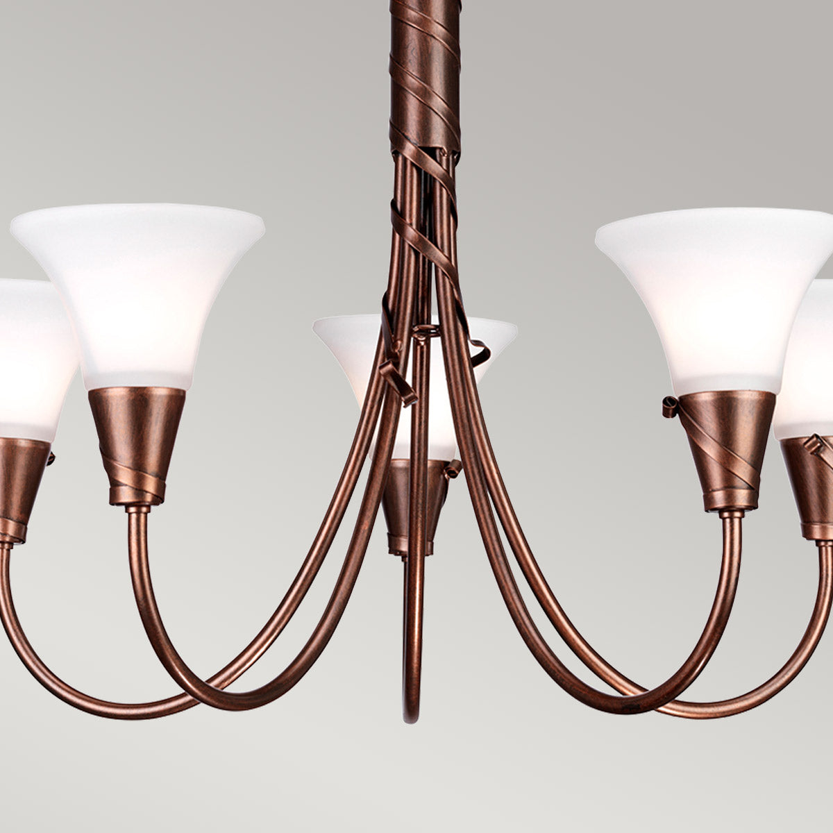 Pendelleuchte Emily (kupferfarben) 5x - Elstead Lighting