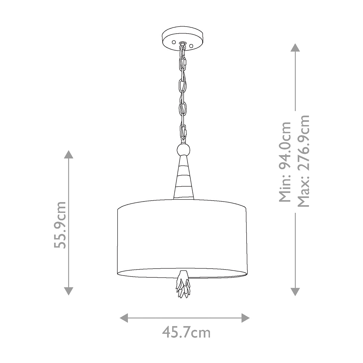 Pendelleuchte Flambeau (schwarz) 2x - Elstead Lighting