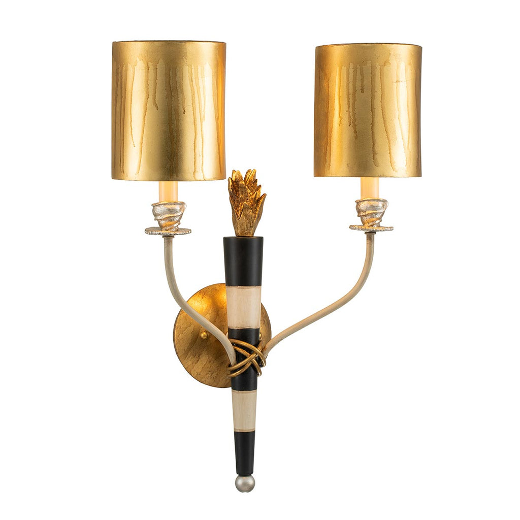 Wandleuchte Flambeau (goldfarben) 2x - Elstead Lighting