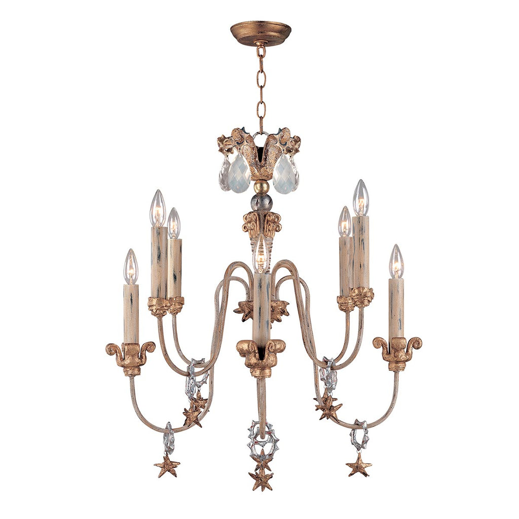 Pendelleuchte Mignon (goldfarben) 8x - Elstead Lighting