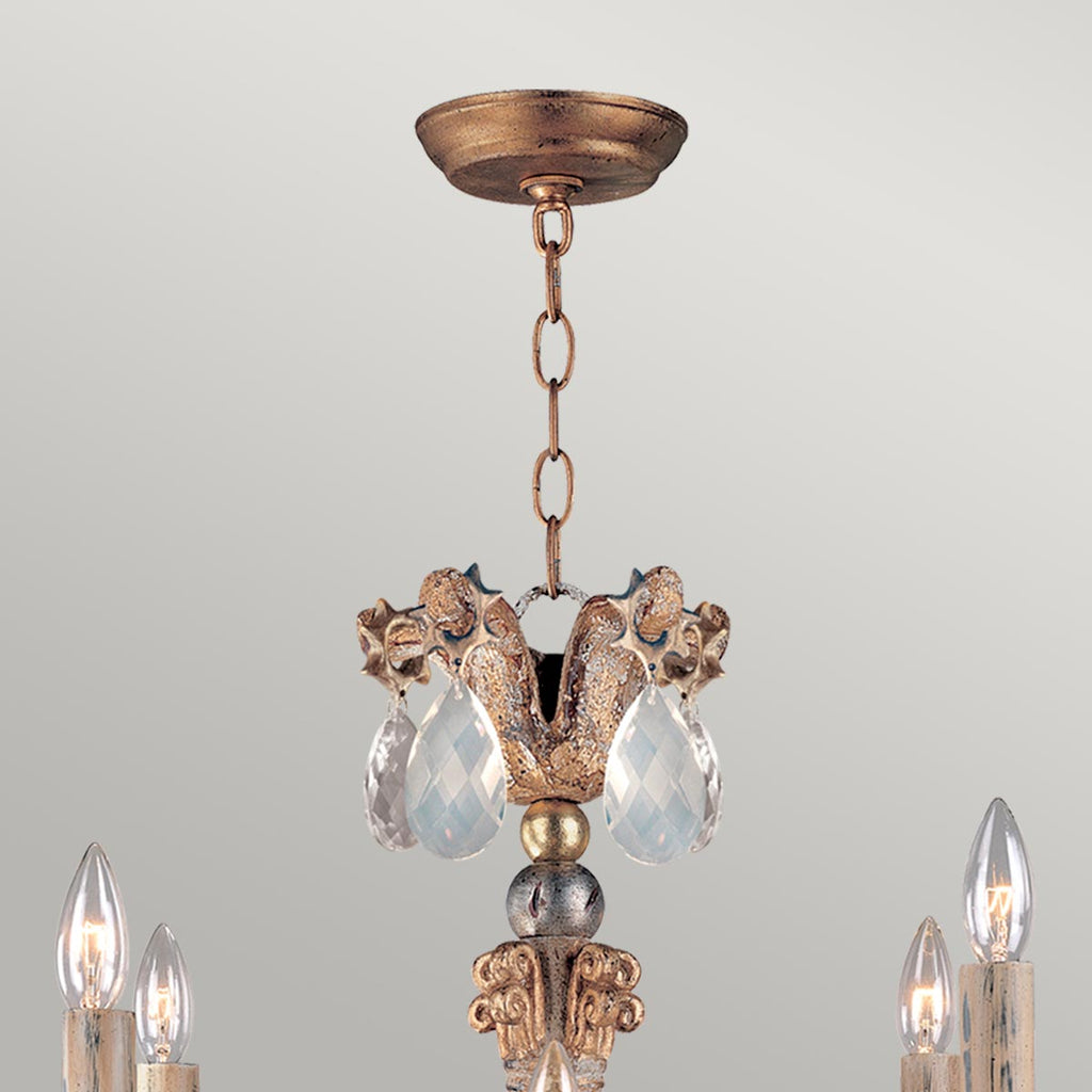 Pendelleuchte Mignon (goldfarben) 8x - Elstead Lighting