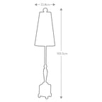 Tischleuchte Noma Luxe (weiß) 1x - Elstead Lighting